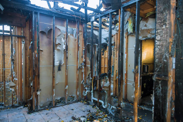 Professional Fire Damage Repair technician working in Bedford, OH